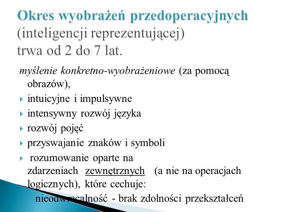 Koncepcja rozwoju intelektualnego Jeana Piageta ppt pobierz